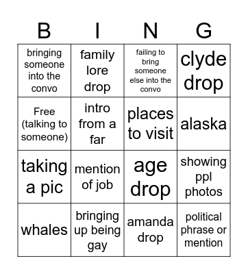 Selah Bingo Card