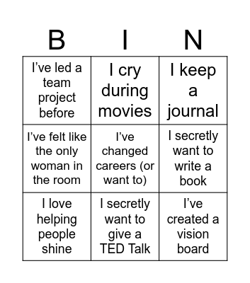 This is SO me! Bingo Card