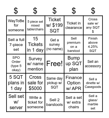 Memorial Day Bingo Bonanza Bingo Card