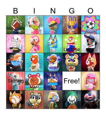 Animal crossing bingo! Bingo Card