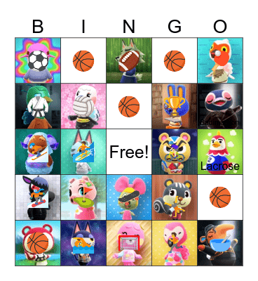 Animal crossing bingo! Bingo Card