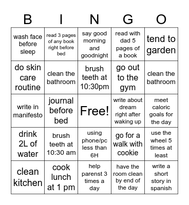 SUMMER BINGO! Bingo Card