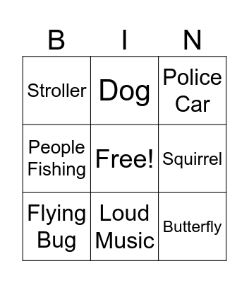 Billy & Mandy's Park Picnic Day Bingo Card