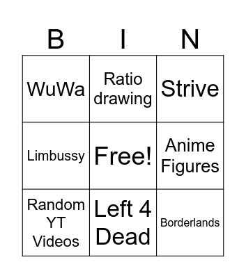 chilly-chat bingo Card