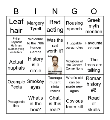 Hunger games innit v2 Bingo Card