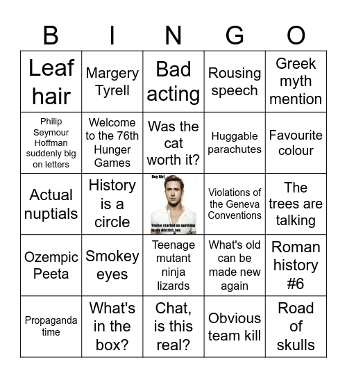 Hunger games innit v2 Bingo Card