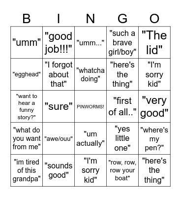 COMMON PHRASES TECHS SAY! Bingo Card