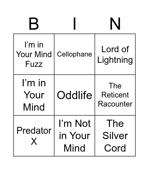 Barcelona2 Bingo Card