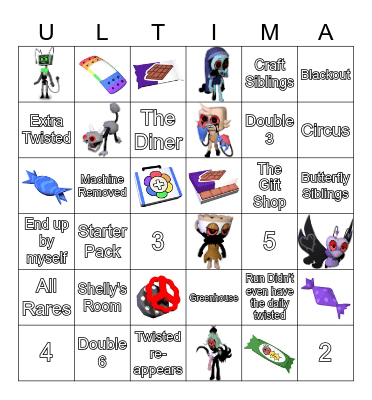 Dandys World Bingo Card