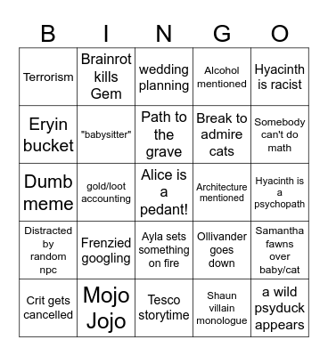Amion Bingo 2 Electric Boogaloo Bingo Card