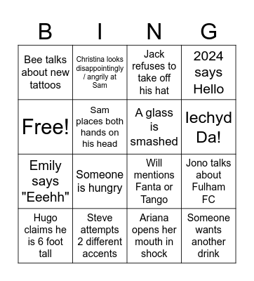 Abdal's Card Bingo Card