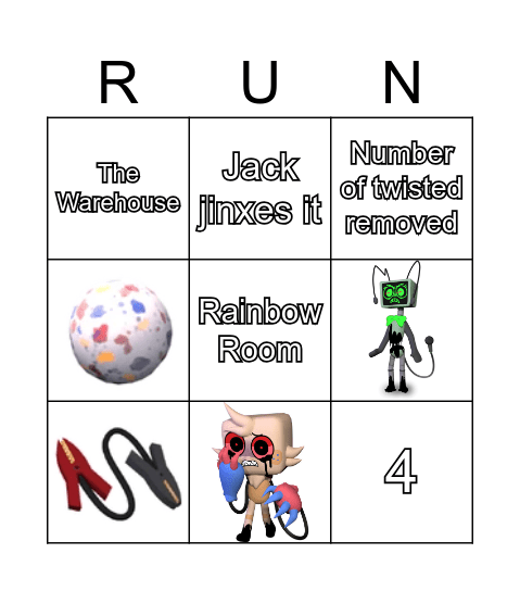 Dandys World Bingo Card