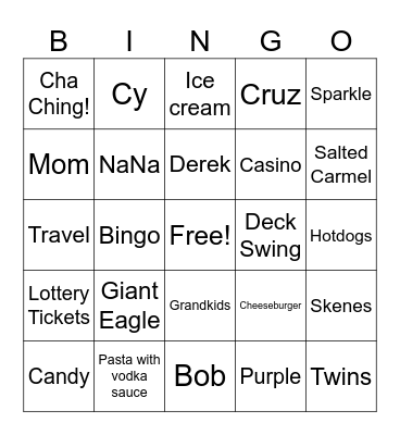 Cheers to 90!! Bingo Card
