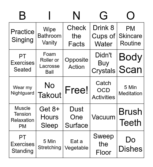 Jaclyn Bingo Card