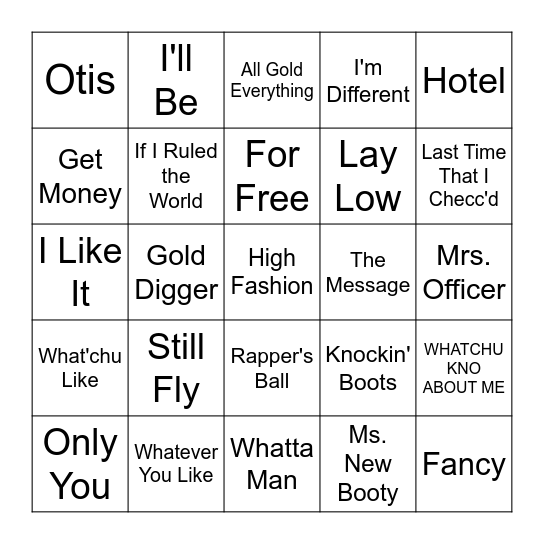 VIBE BINGO ROUND TWO Bingo Card