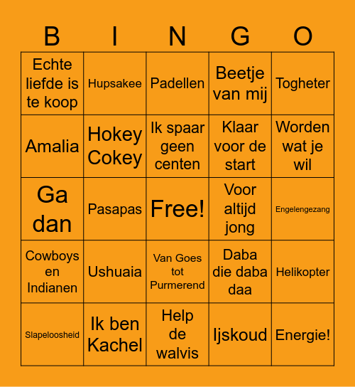 De Bataven VoetbalKamp BINGO! Bingo Card