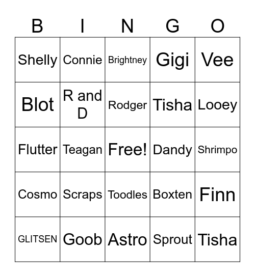 Twisted Bingo Card
