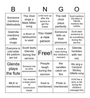 Mosaic Bingo Card