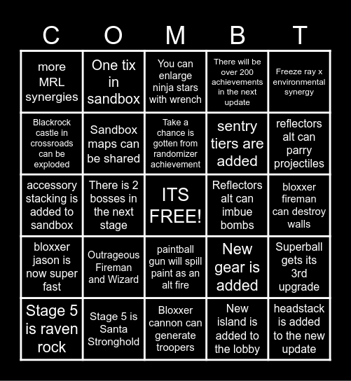 ci v2.2 bingo card Bingo Card