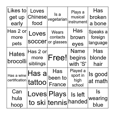 RNDC/UCF Mentor "Bingo" Bingo Card