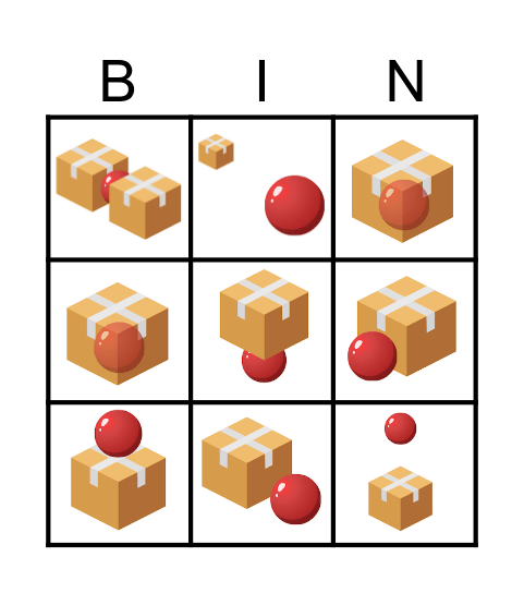 PREPOSITIONS Bingo Card