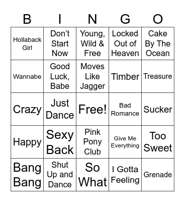 $$—FRONT ROW #3—$$ Bingo Card