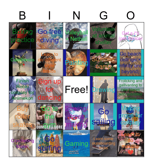 SUMMER 2025 BINGO Card