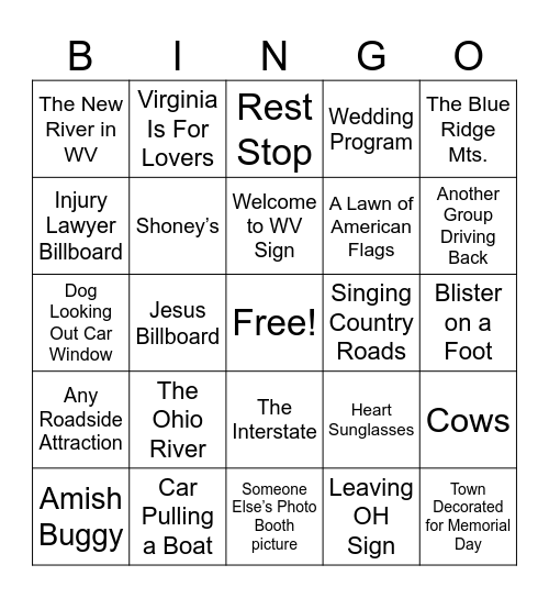 Hoppe Return Drive! Bingo Card