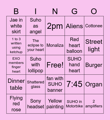 1 to 3 , in 365 Bingo Card