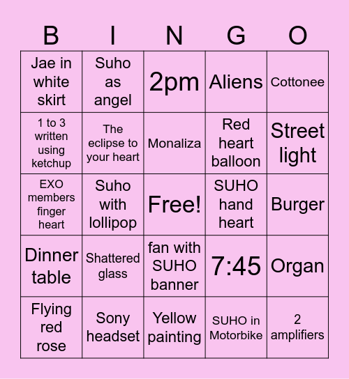 1 to 3 , in 365 Bingo Card