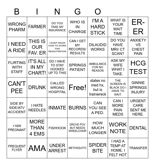 SUMMER BINGO Card