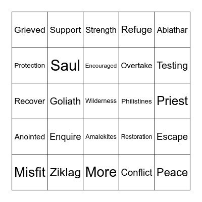 May 25, 2025_1 Samuel 30 Bingo Card