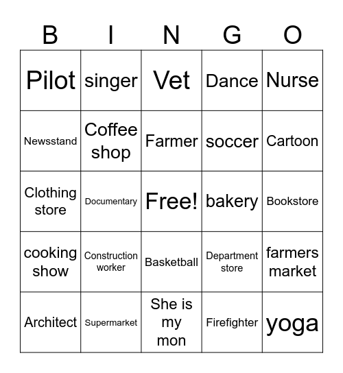 Unit 3 and 4 Bingo Card