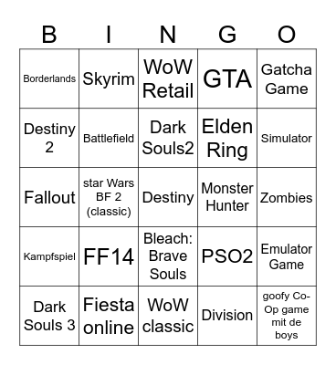 Masl 2026 games Bingo Card