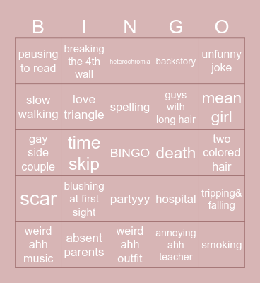 gacha life bingo Card