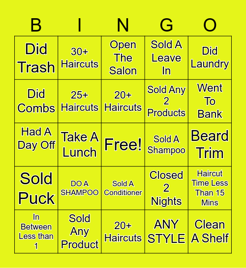 SUMMERTIME Bingo Card