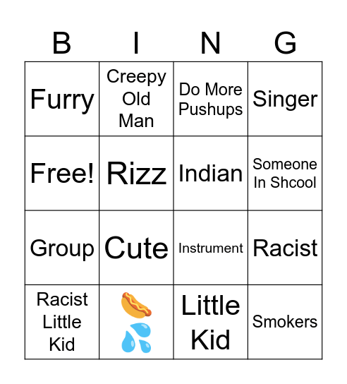 Omegele Bingo Card
