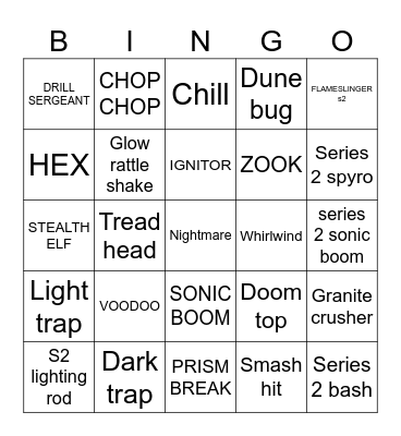 Summer  collect event Bingo Card