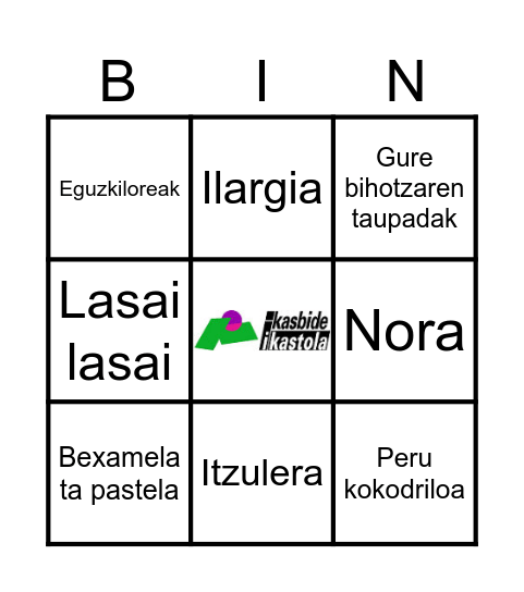 BIN Bingo Card