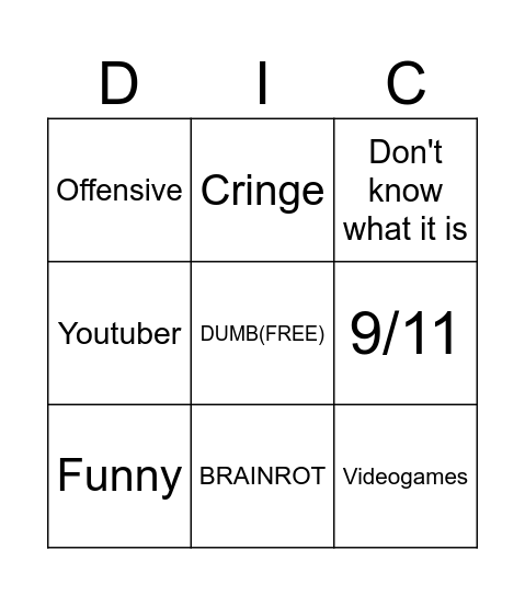 MEMES Bingo Card