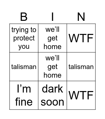 From Bingo Card