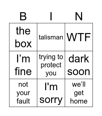 From Bingo Card