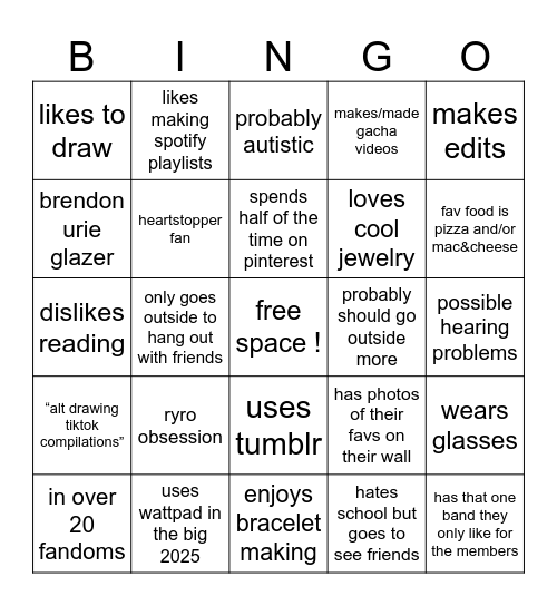 adrian bingo Card
