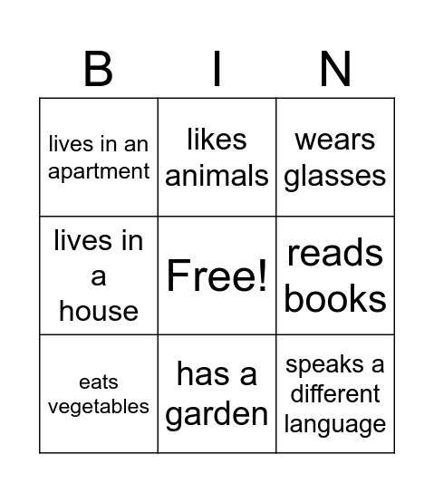 Find Someone Who... Bingo Card