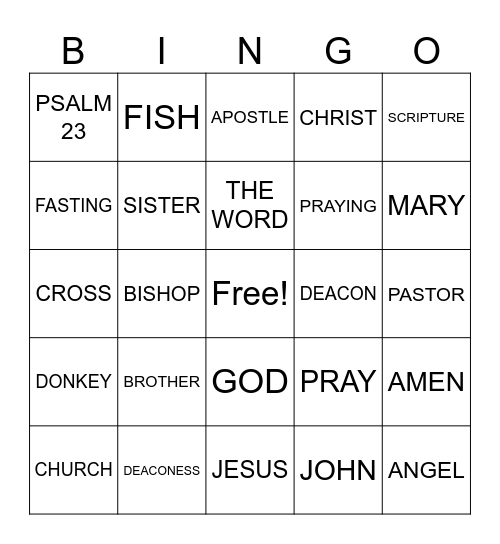 MEMORIAL DAY Bingo Card