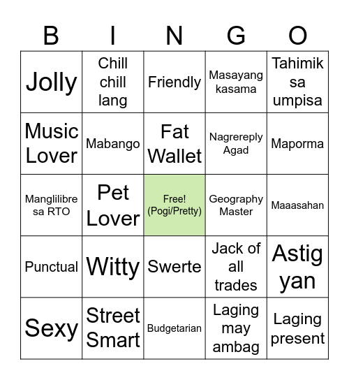 Is this me? Bingo Card