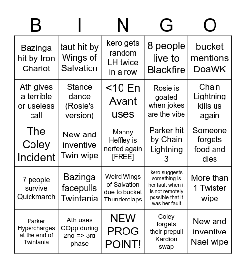 PoNDCoB Session 7 Bingo Card