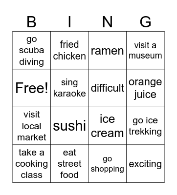 Frontrunner 2 Bingo Card