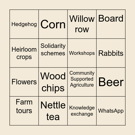 BINGO Card