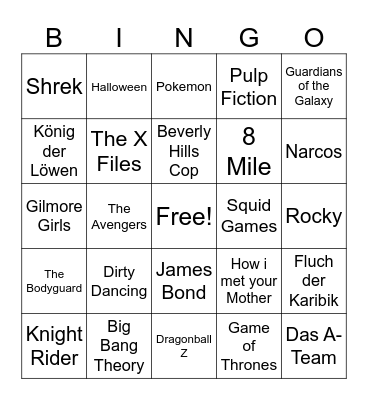 Farewell Bingo Card